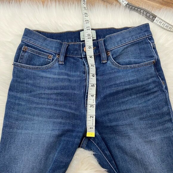 J. Crew Lookout High Rise Skinny Denim Raw Hem 27 - Picture 8 of 9